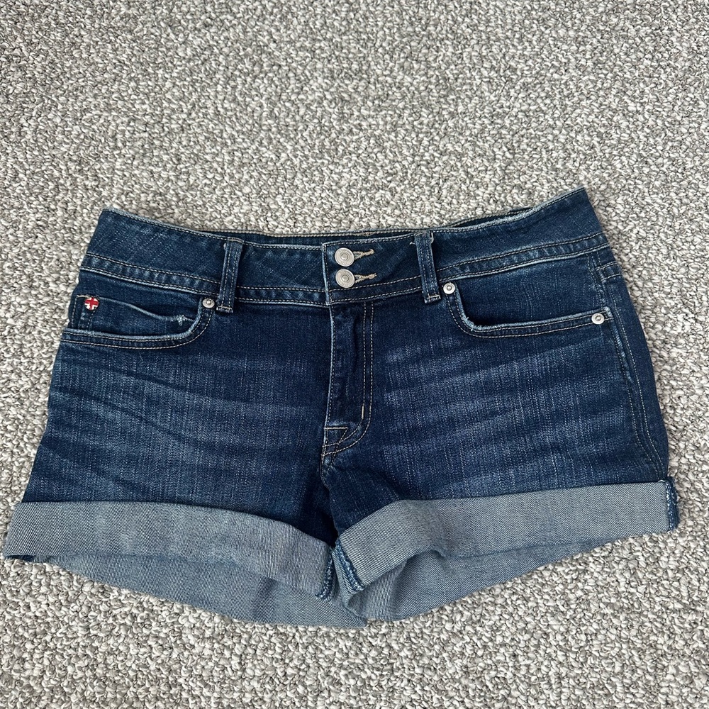 Hudson Jeans Blue Jean Shorts Classic Cuffed Design